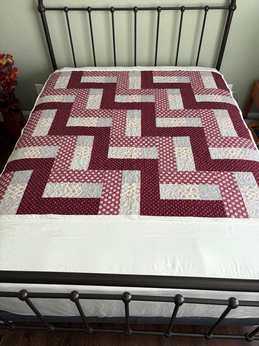 Zig Zag III Handmade Quilt