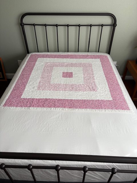 Square Rings II Child Handmade Quilt