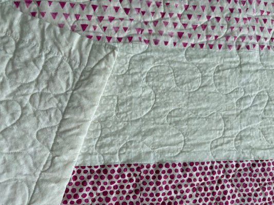 Square Rings II Child Handmade Quilt