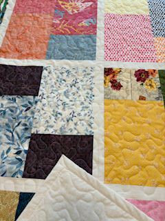 Window-Paned Jigsaw Puzzle Handmade Quilt