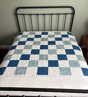 Simple Seven-Inch Squares Handmade Quilt
