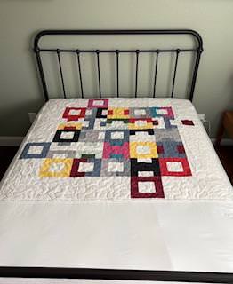 Block Step II Handmade Quilt