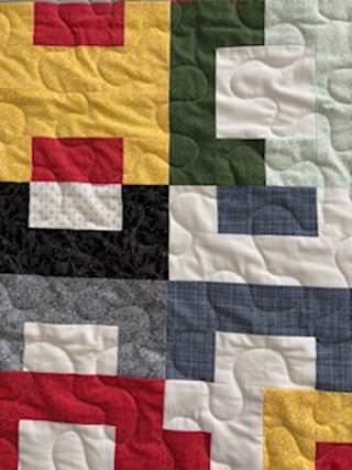 Block Step II Handmade Quilt