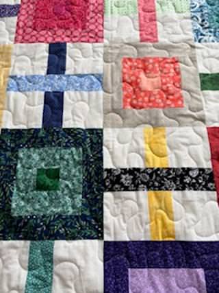Geometric Fun Handmade Quilt