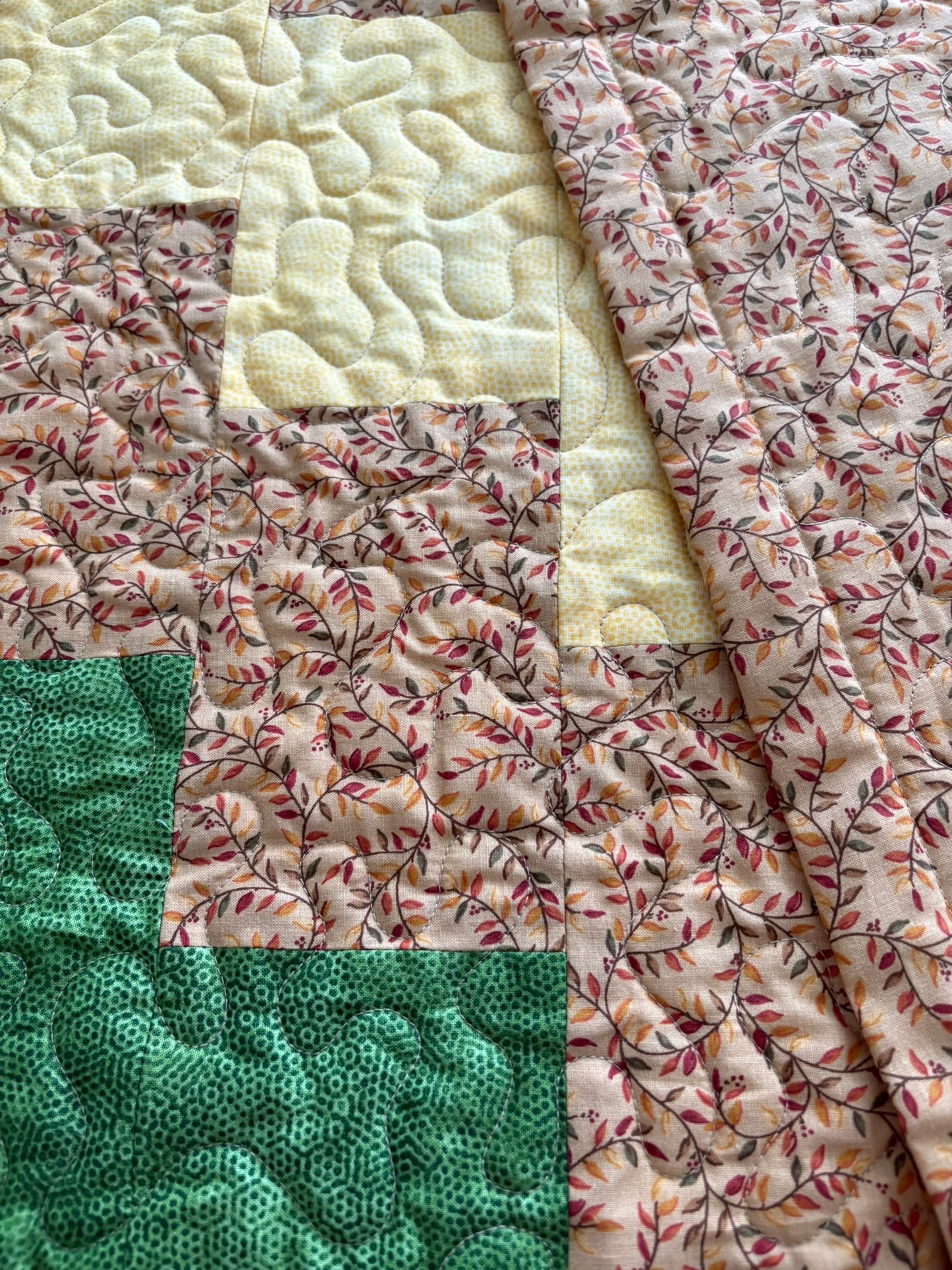 Diamonds and Diamonds II Handmade Quilt