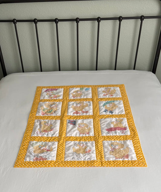 Duckies II Handmade Baby Quilt