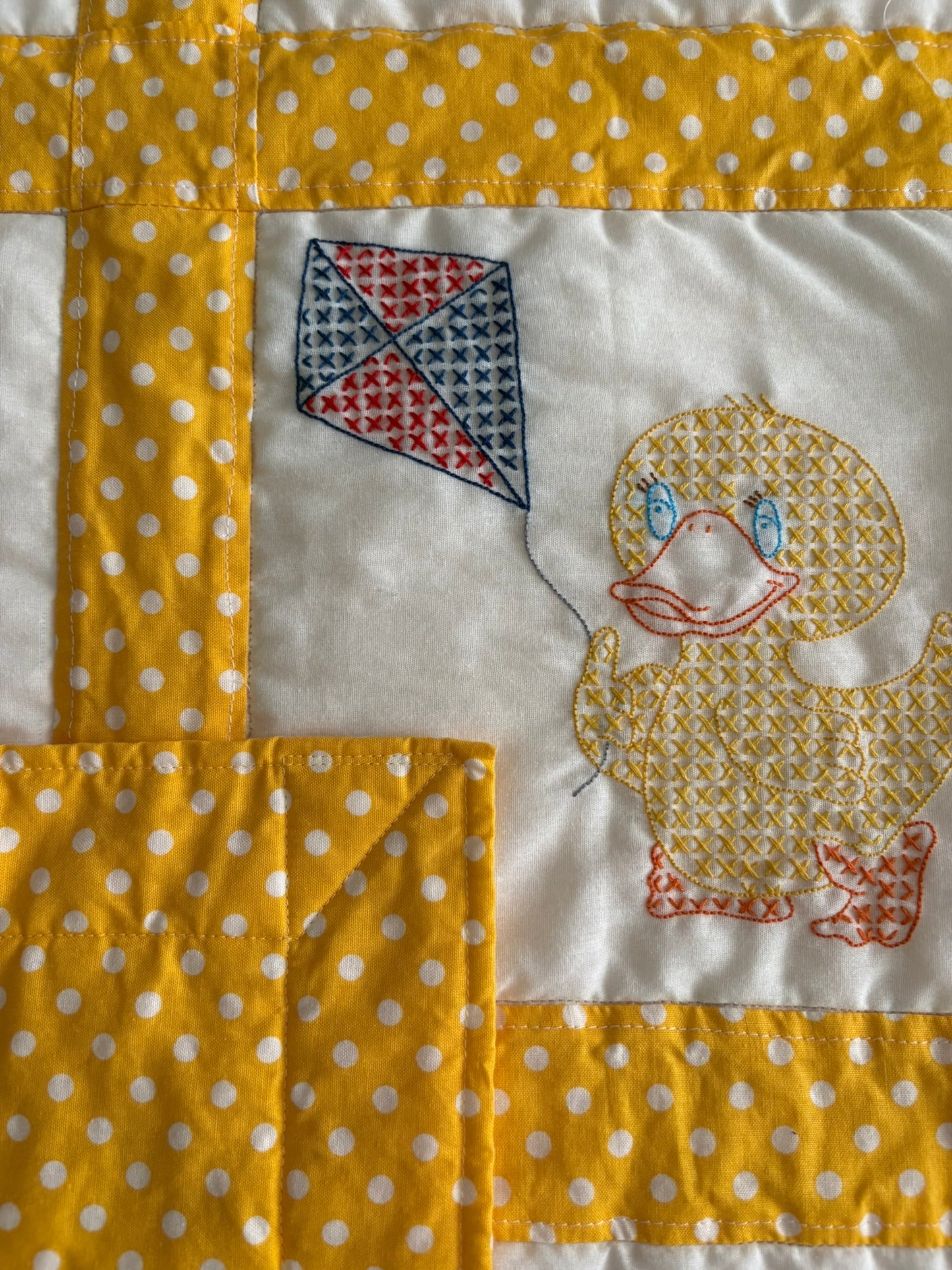 Duckies II Handmade Baby Quilt