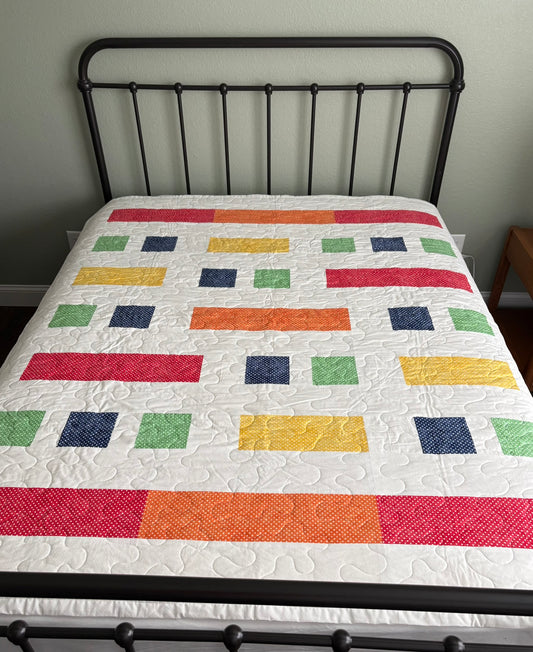 Polka Dots Galore Handmade Quilt