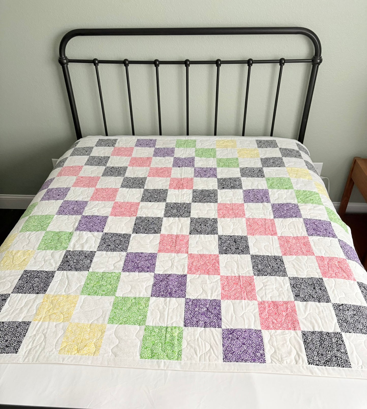 Simple Five-Inch Squares II Handmade Quilt