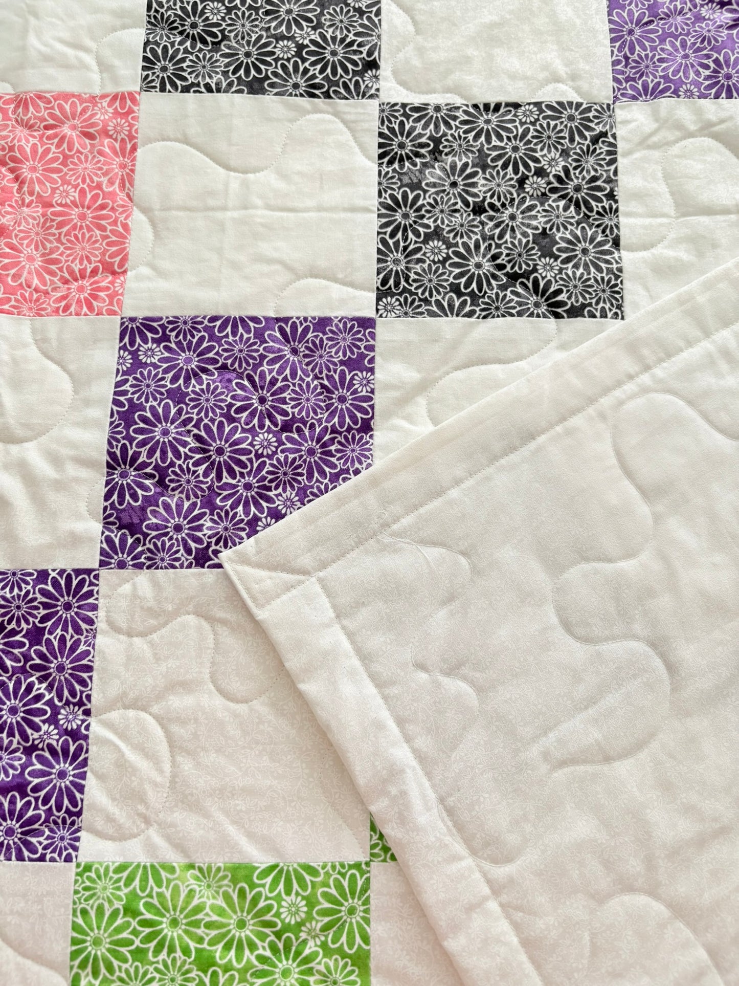 Simple Five-Inch Squares II Handmade Quilt